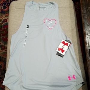 NWT Under Armour Girls Tank Top   YLG